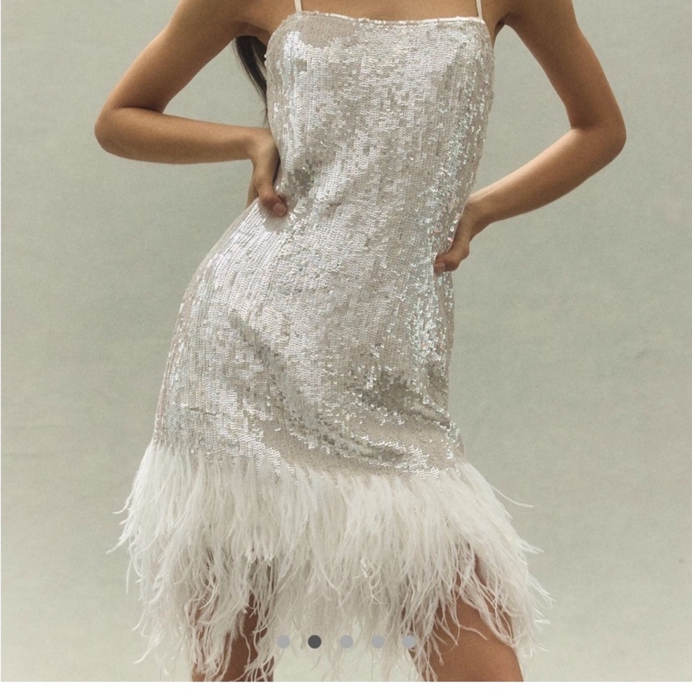 White Sequin Mini Skirt for Cocktail Nights